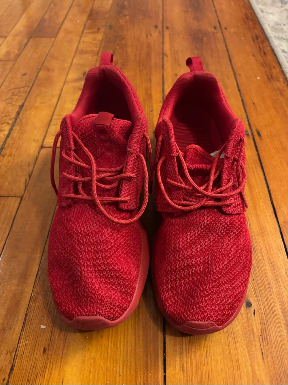 Nike Roshe Run Men's Athletic Running Sneakers Red, Size 11